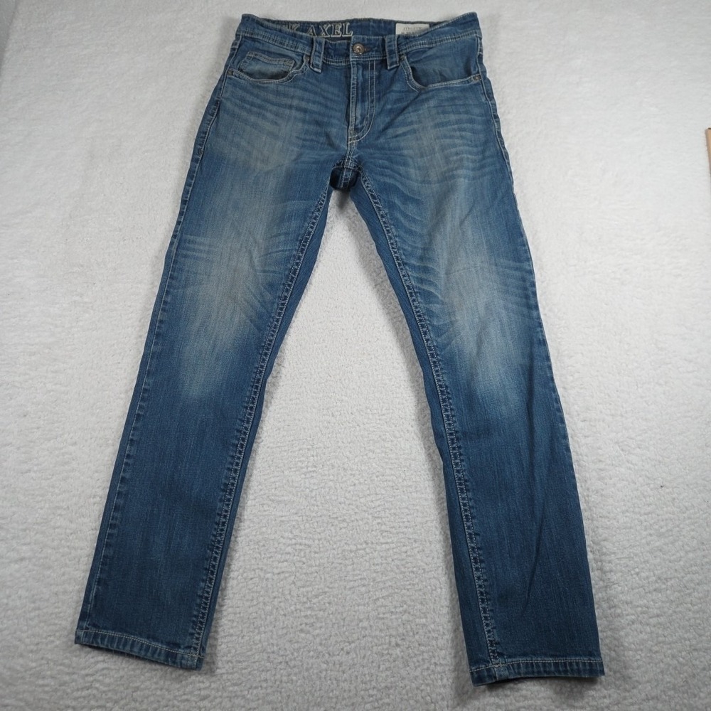 TK Axel Athletic Fit Jeans, Men's 32x32 Dark Wash Denim, Classic Style